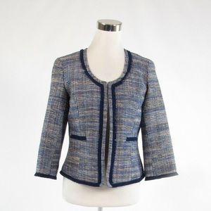 Doncaster Blue and Cream Plaid Blazer